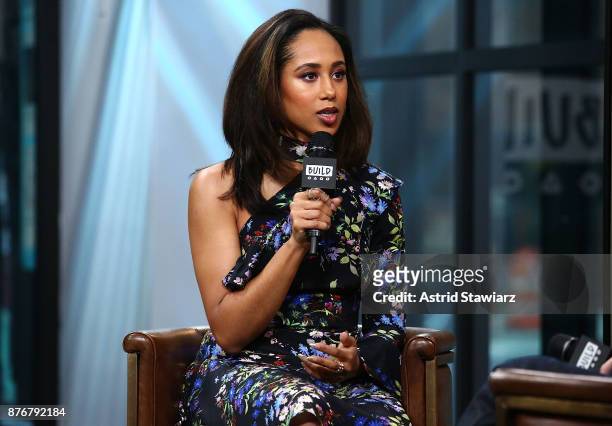 Actress Margot Bingham discusses "She's Gotta Have It" at Build Studio on November 20, 2017 in New York City.