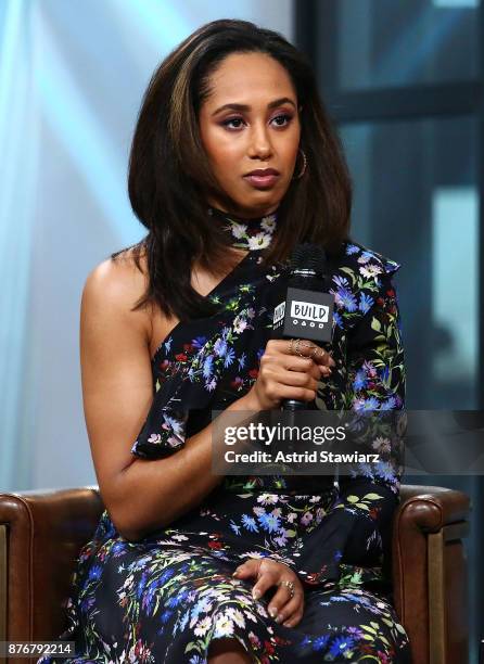 Actress Margot Bingham discusses "She's Gotta Have It" at Build Studio on November 20, 2017 in New York City.