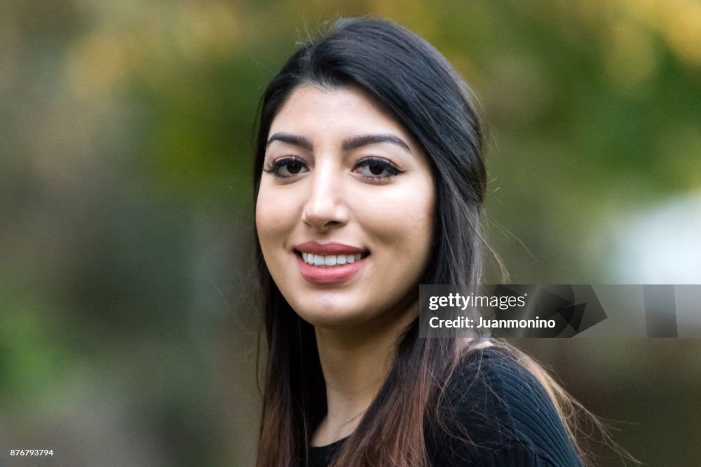 Smiling young woman