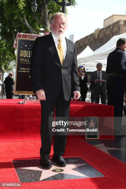 Actor Nick Nolte Honored With Star On The Hollywood Walk Of Fame on November 20, 2017 in Hollywood, California.