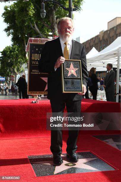 Actor Nick Nolte Honored With Star On The Hollywood Walk Of Fame on November 20, 2017 in Hollywood, California.