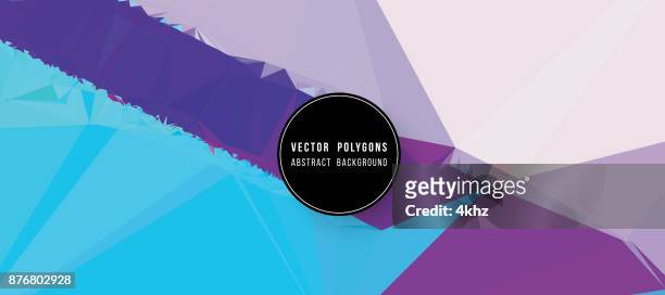 abstract background polygon vectors - postmodern stock illustrations