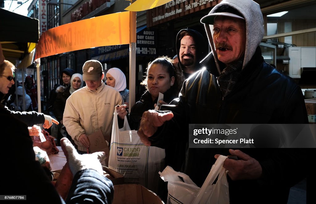 Brooklyn Food Pantry Gives Away Thanksgiving Turkeys To The Needy
