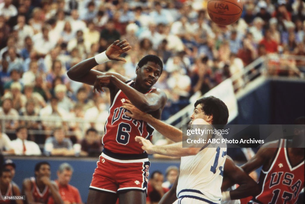 Patrick Ewing And Kevin McHale Playing At The 1984 Olympics