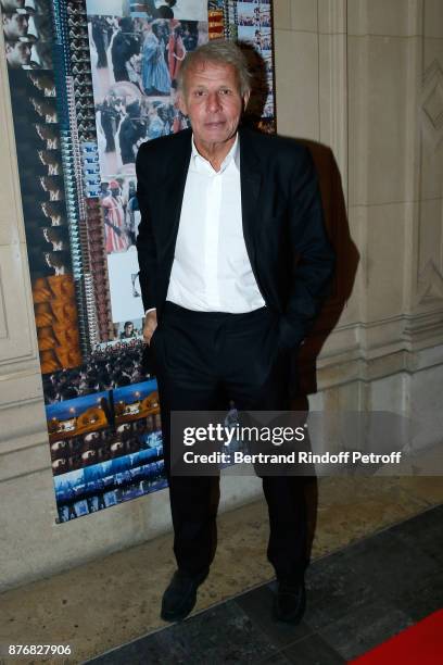 Patrick Poivre d'Arvor attends the Tribute to Jean-Claude Brialy for the 10th anniversary of his death. Held at Centre National du Cinema et de...