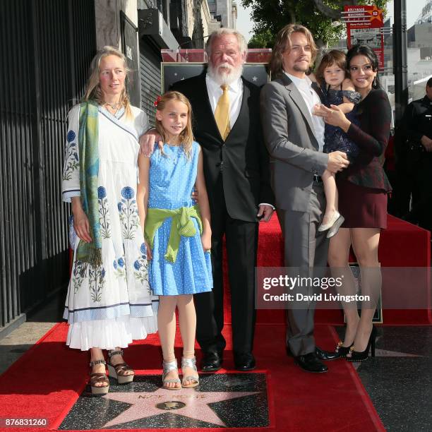 Actor Nick Nolte and family members attend his being honored with a Star on the Hollywood Walk of Fame on November 20, 2017 in Hollywood, California.