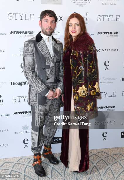 Frieda Gormley and Javvy M Royle attend the Walpole British Luxury Awards at The Dorchester on November 20, 2017 in London, England.