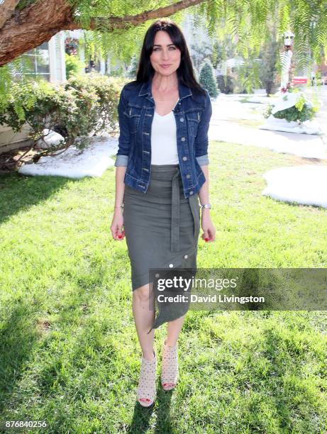 Actress Rena Sofer visits Hallmark's "Home & Family" at Universal Studios Hollywood on November 20, 2017 in Universal City, California.