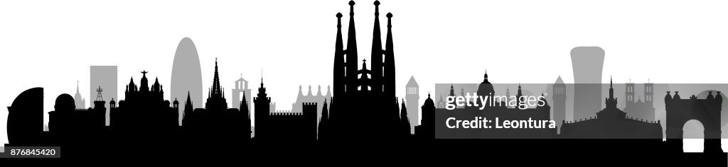 Sagrada Familia (todos los edificios son completa y móvil)