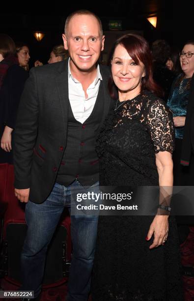 Robert Rinder and Arlene Phillips attend an after party celebrating the final performance of Arlene Phillips' one woman show "Arlene! The Glitz, The...