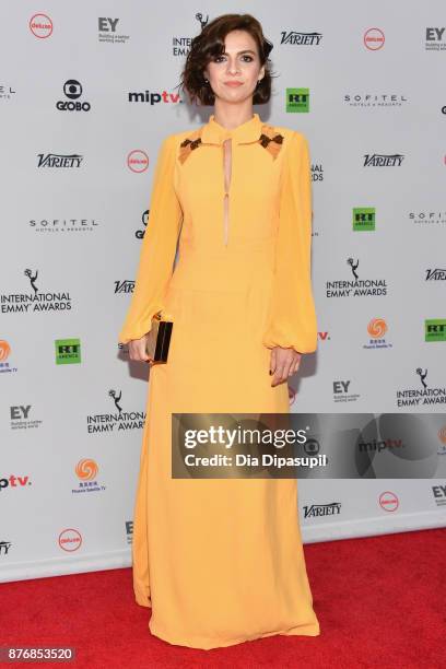 Renata Gaspar attends the 45th International Emmy Awards at New York Hilton on November 20, 2017 in New York City.