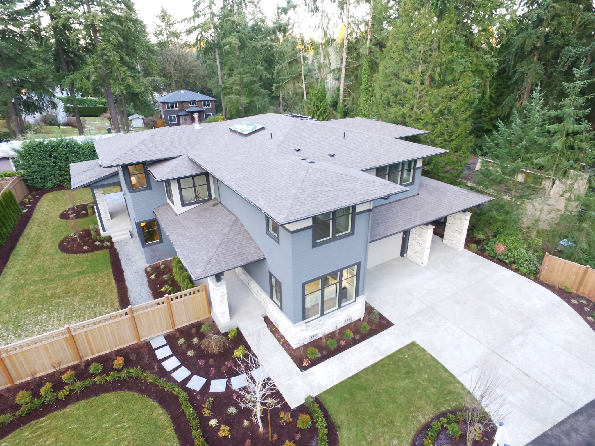 luxury home aerial