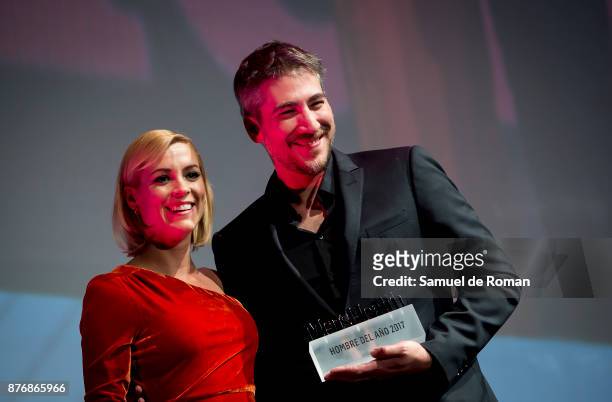 Maggie Civantos and Alberto Ammann attend Men's Health 2017 Awards gala at Goya theater on November 20, 2017 in Madrid, Spain.
