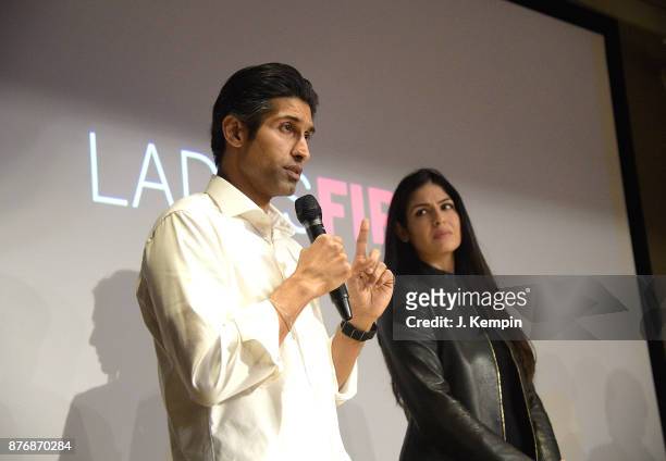 Director Uraaz Bahl and producer Shaana Levy attend the "Ladies First" Screening & Reception at Neuehouse on November 20, 2017 in New York City.