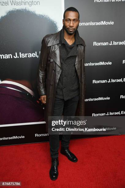 Leon Robinson attends the screening of Roman J. Israel, Esq. At Henry R. Luce Auditorium at Brookfield Place on November 20, 2017 in New York City.