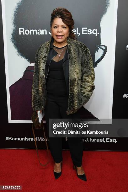 Valerie Simpson attends the screening of Roman J. Israel, Esq. At Henry R. Luce Auditorium at Brookfield Place on November 20, 2017 in New York City.