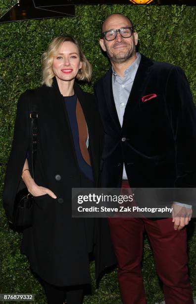 Naomi Watts and Marc Metrick attend the 2017 Saks Fifth Avenue & Disney 'Once Upon a Holiday' Windows Unveiling at Saks Fifth Avenue on November 20,...