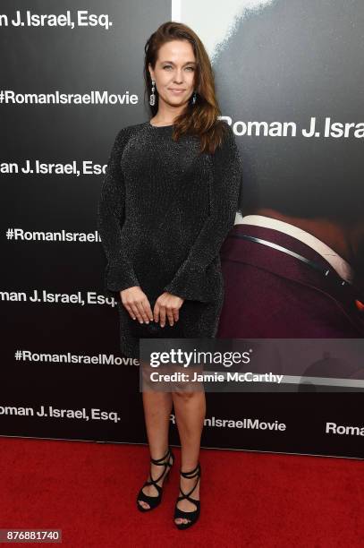 Trine Christensen attends the screening of Roman J. Israel, Esq. At Henry R. Luce Auditorium at Brookfield Place on November 20, 2017 in New York...