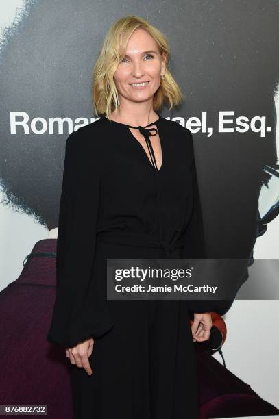 Jennifer Fox attends the screening of Roman J. Israel, Esq. At Henry R. Luce Auditorium at Brookfield Place on November 20, 2017 in New York City.