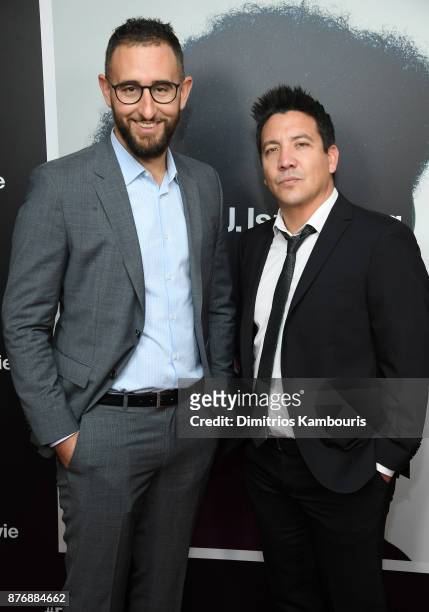 Alex Lebovici and Steve Ponce attend the screening of Roman J. Israel, Esq. At Henry R. Luce Auditorium at Brookfield Place on November 20, 2017 in...
