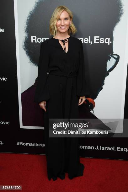 Jennifer Fox attends the screening of Roman J. Israel, Esq. At Henry R. Luce Auditorium at Brookfield Place on November 20, 2017 in New York City.