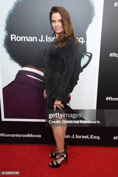 Trine Christensen attends the screening of Roman J. Israel, Esq. At Henry R. Luce Auditorium at Brookfield Place on November 20, 2017 in New York...