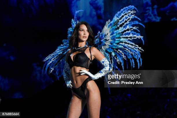 Bella Hadid attends 2017 Victoria's Secret Fashion Show In Shanghai - Show at Mercedes-Benz Arena on November 20, 2017 in Shanghai, China.