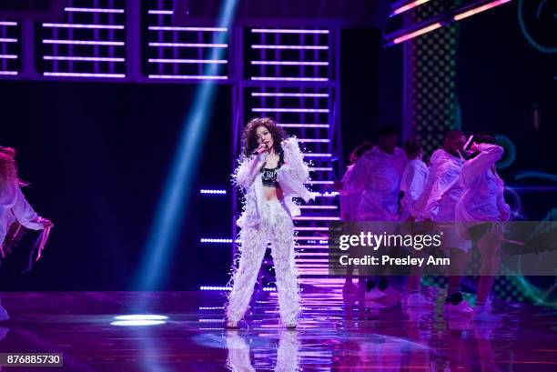 Jane Zhang attends 2017 Victoria's Secret Fashion Show In Shanghai - Show at Mercedes-Benz Arena on November 20, 2017 in Shanghai, China.