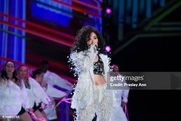 Jane Zhang attends 2017 Victoria's Secret Fashion Show In Shanghai - Show at Mercedes-Benz Arena on November 20, 2017 in Shanghai, China.