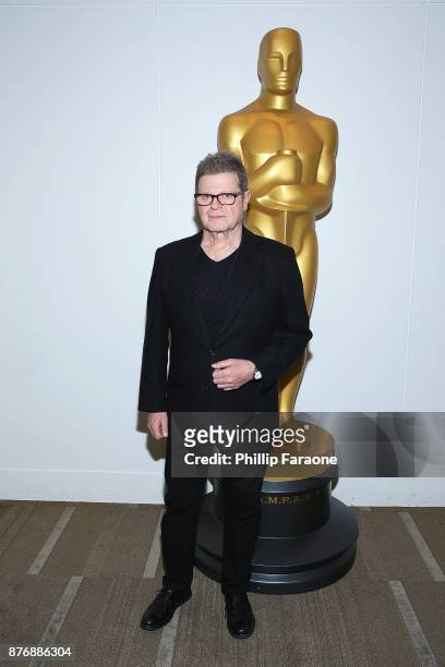Composer Gustavo Santaolalla attends The Academy presents a screening and conversation of "Amores Perros" at the Academy of Motion Picture Arts and...