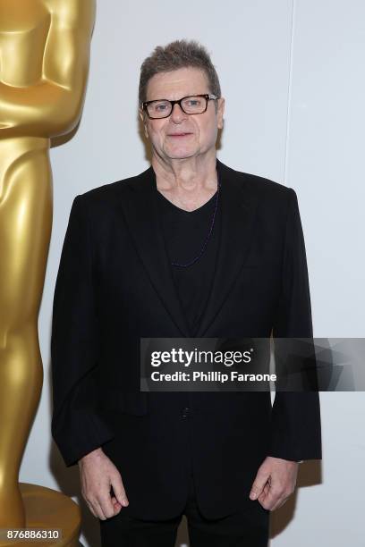 Composer Gustavo Santaolalla attends The Academy presents a screening and conversation of "Amores Perros" at the Academy of Motion Picture Arts and...