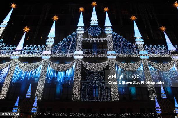 General view of the 2017 Saks Fifth Avenue & Disney "Once Upon A Holiday" Windows Unveiling at Saks Fifth Avenue on November 20, 2017 in New York...