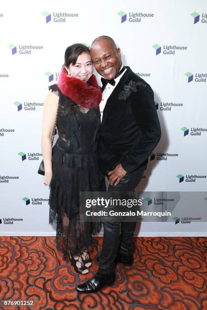 Mabel So and Marcus Odedina attend the Lighthouse Guild - LightYears Gala 2017 at Mandarin Oriental Hotel on November 20, 2017 in New York City.