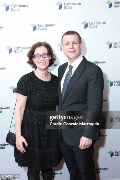 Karen and Jerry Wish attend the Lighthouse Guild - LightYears Gala 2017 at Mandarin Oriental Hotel on November 20, 2017 in New York City.