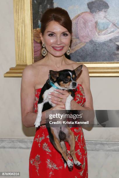 Jean Shafiroff attends Martin Shafiroff and Jean Shafiroff Host Thanksgiving Cocktails for NYC Mission Society at Private Residence on November 20,...