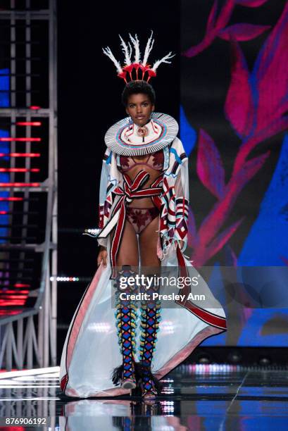 Amilna Estevao attends 2017 Victoria's Secret Fashion Show In Shanghai - Show at Mercedes-Benz Arena on November 20, 2017 in Shanghai, China.