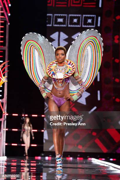 Maria Borges attends 2017 Victoria's Secret Fashion Show In Shanghai - Show at Mercedes-Benz Arena on November 20, 2017 in Shanghai, China.