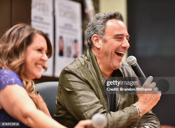 Actors Joely Fisher and Brad Garrett attend the book signing for Joely Fisher's book "Growing Up Fisher" at Barnes & Noble at The Grove on November...