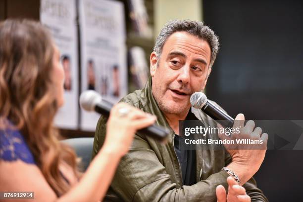 Actors Joely Fisher and Brad Garrett attend the book signing for Joely Fisher's book "Growing Up Fisher" at Barnes & Noble at The Grove on November...