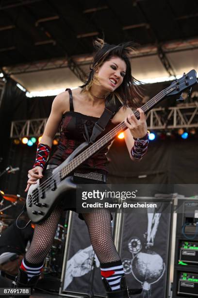 Emma Anzai of Sick Puppies performs during the 2009 Rock On The Range festival at Columbus Crew Stadium on May 17, 2009 in Columbus, Ohio.