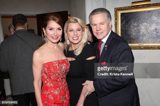 Jean Shafiroff, Rita Cosby and Tomaczek Bednarek attend Martin Shafiroff and Jean Shafiroff Host Thanksgiving Cocktails for NYC Mission Society at...