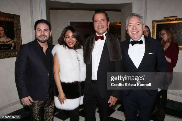 Elias Gonzales, Lisabeth Reese, Leopaldo Jonathan LeWinter attend Martin Shafiroff and Jean Shafiroff Host Thanksgiving Cocktails for NYC Mission...