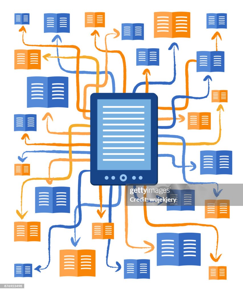 Ereader Graphics Ereader Concept High-Res Vector Graphic - Getty Images