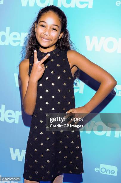 Actor Millie Davies attends the screening of "Wonder" at The Hospital for Sick Children on November 20, 2017 in Toronto, Canada.