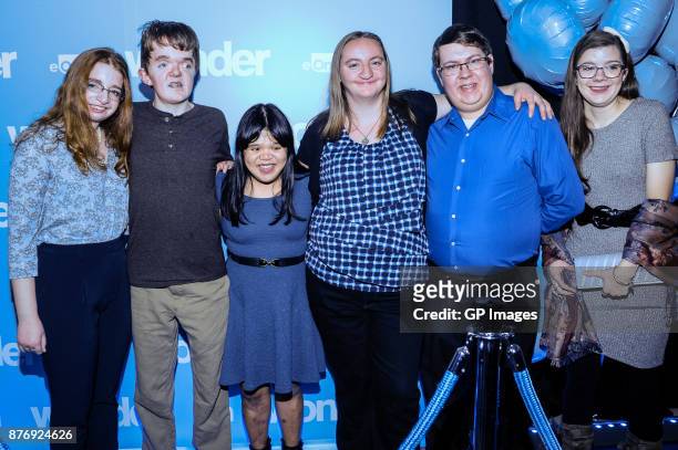 Former SickKids Hospital patients attend the screening of "Wonder" at The Hospital for Sick Children on November 20, 2017 in Toronto, Canada.
