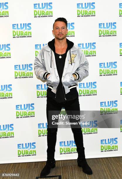 Carl Lentz, the senior pastor of Hillsong Church in New York City visits iHeart Now at Z100 Studio on November 20, 2017 in New York City.