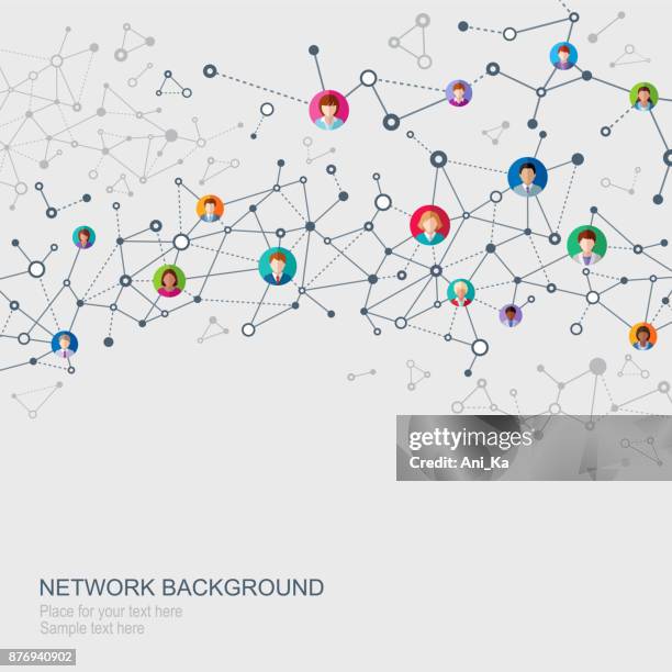abstract network background - virtual support stock illustrations