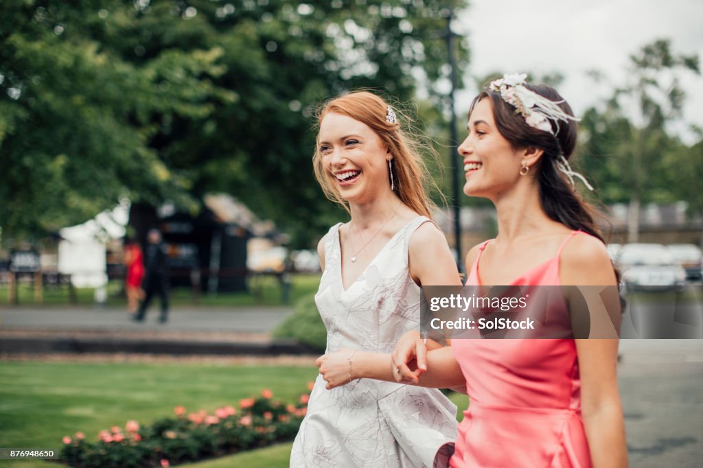 Women Walking to Racecourse