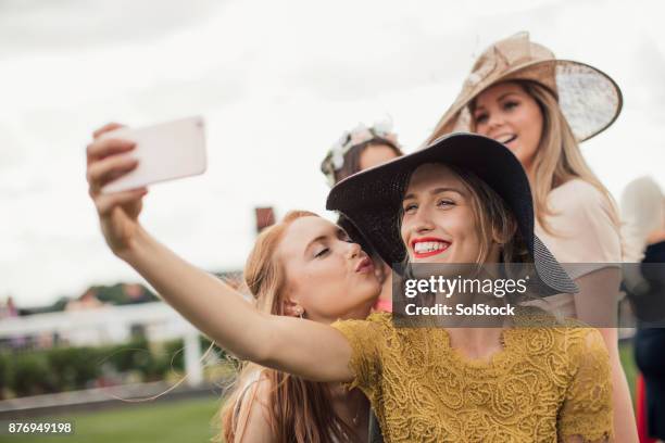 young women taking a selfie - ladies day out stock pictures, royalty-free photos & images