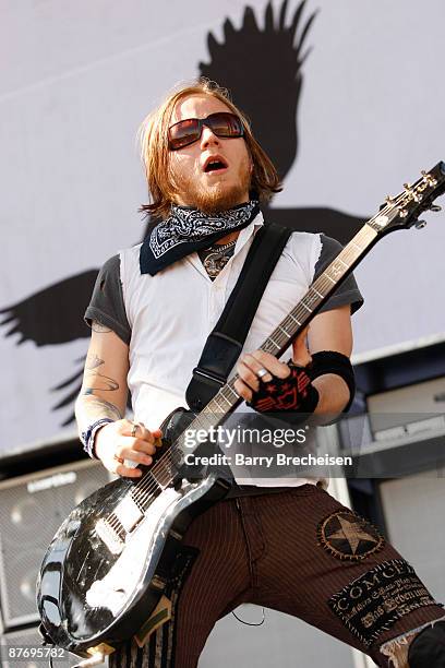 Zach Myers of Shinedown performs during the 2009 Rock On The Range festival at Columbus Crew Stadium on May 17, 2009 in Columbus, Ohio.